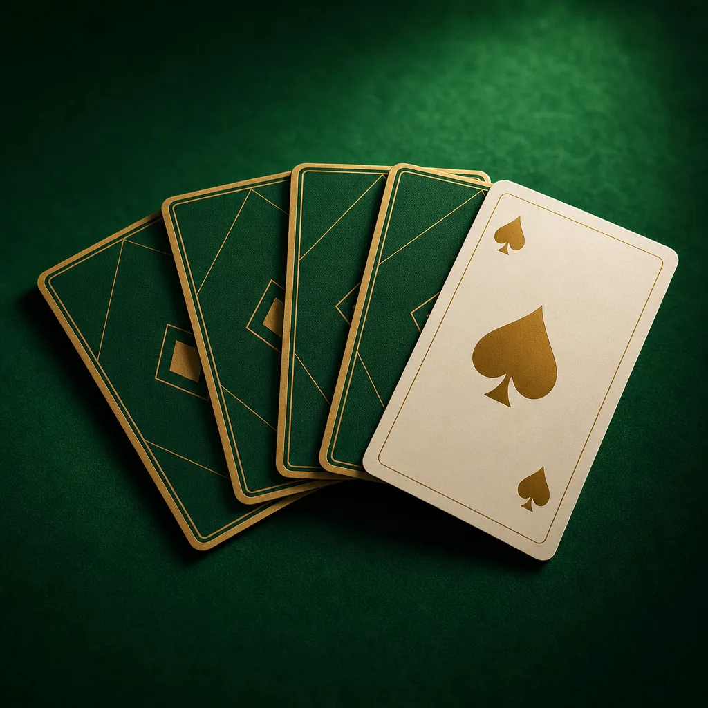 Blackjack - Playing cards fanned