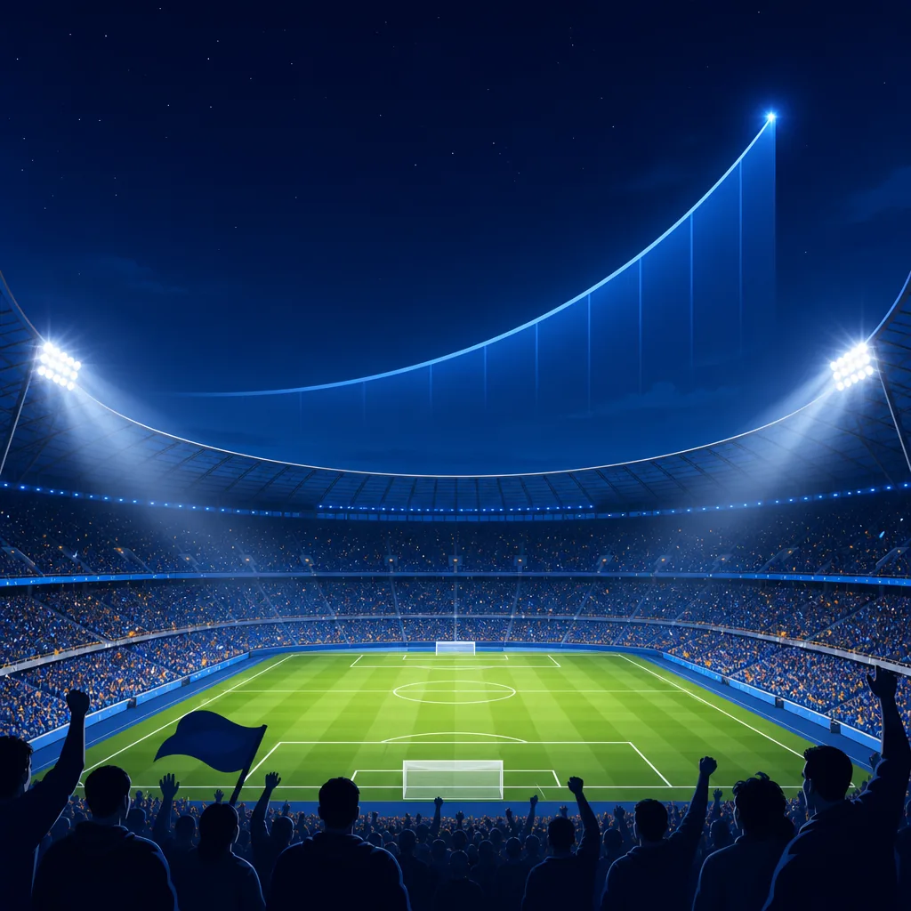 Canlı Bahis - Modern stadium at night