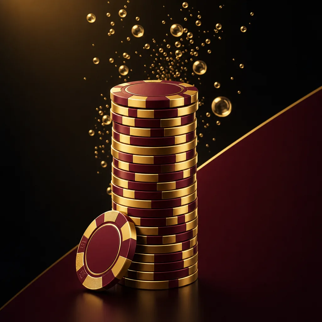 High Roller - Premium casino chip stack