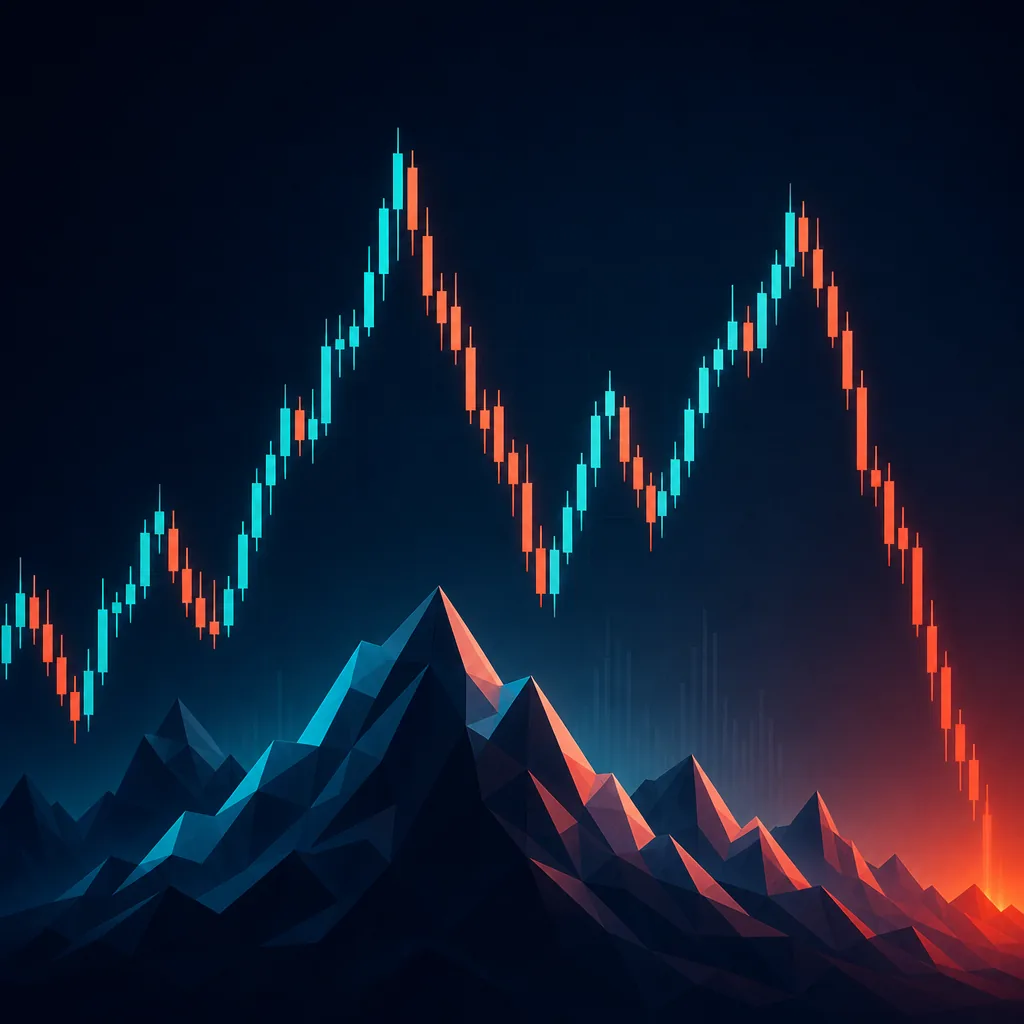 Volatilite - Sharp mountain chart